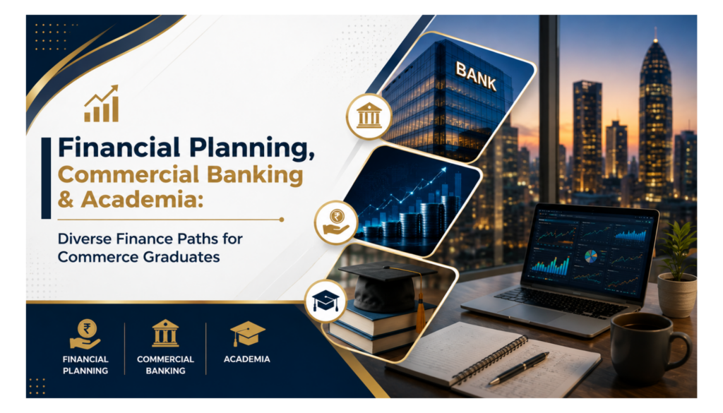 Financial Planning, Commercial Banking & Academia: Diverse Finance Paths for Commerce Graduates